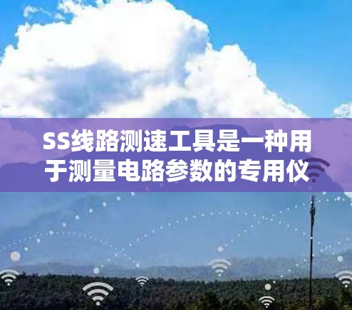 SS线路测速工具是一种用于测量电路参数的专用仪器，广泛应用于电子制造和维修领域。以下是对这种工具的详细分析