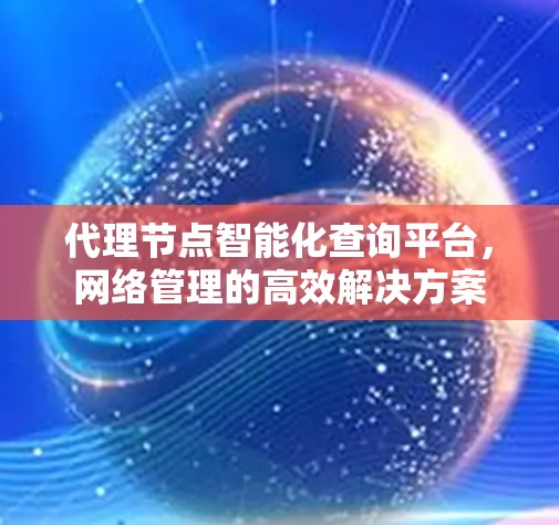 代理节点智能化查询平台，网络管理的高效解决方案