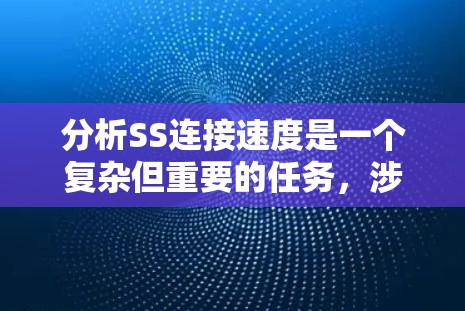 分析SS连接速度是一个复杂但重要的任务，涉及多个方面的考量。以下是对影响SS连接速度的关键因素的总结