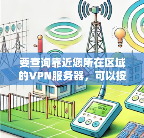 要查询靠近您所在区域的VPN服务器，可以按照以下步骤进行